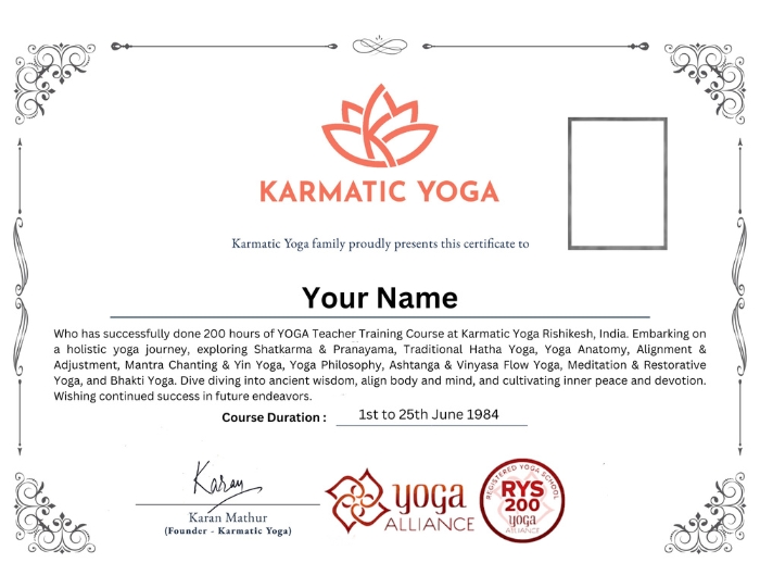 Yoga Teacher Training Rishikesh Certificate